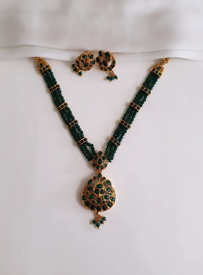 NECKLACE-A3436 GREEN