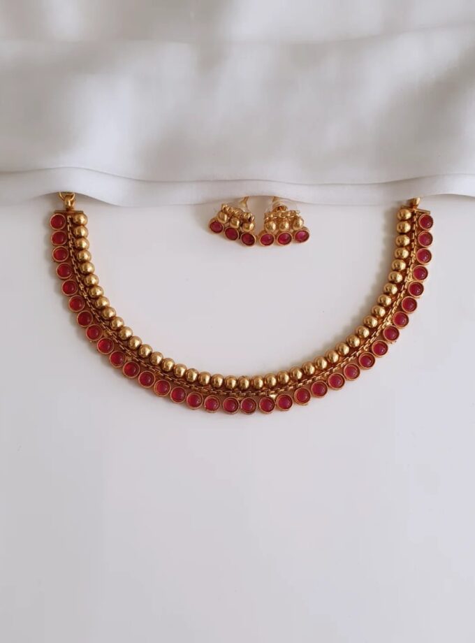NECKLACE-A3440 RUBY
