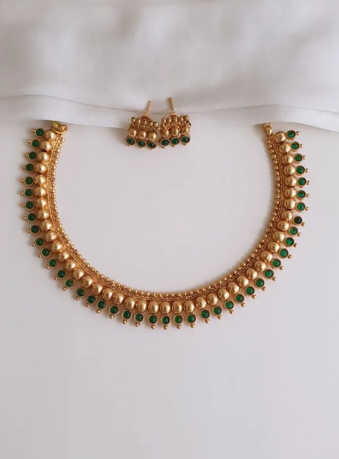 NECKLACE-A3444 GREEN