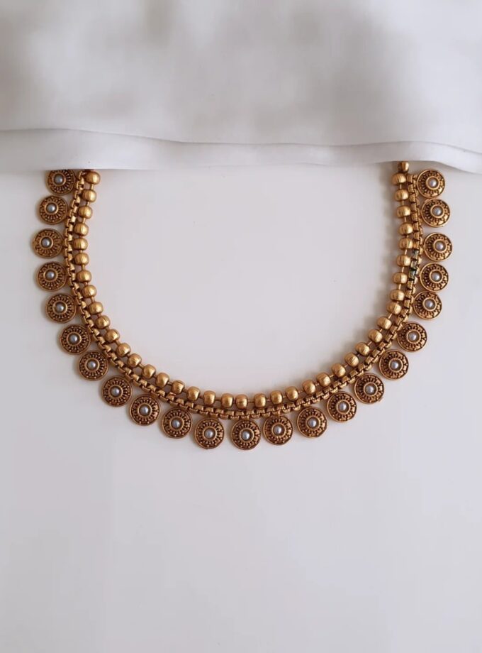 NECKLACE-A3460 PEARL