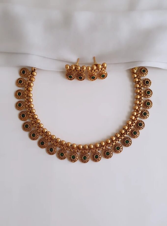 NECKLACE-A3460 GREEN