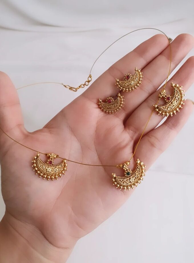 NECKLACE INVISIBLE CHAIN-A3494 MULTI