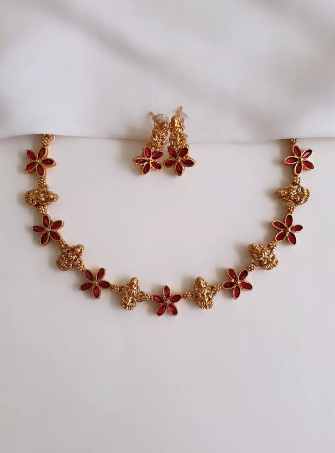 NECKLACE-A3502 RUBY