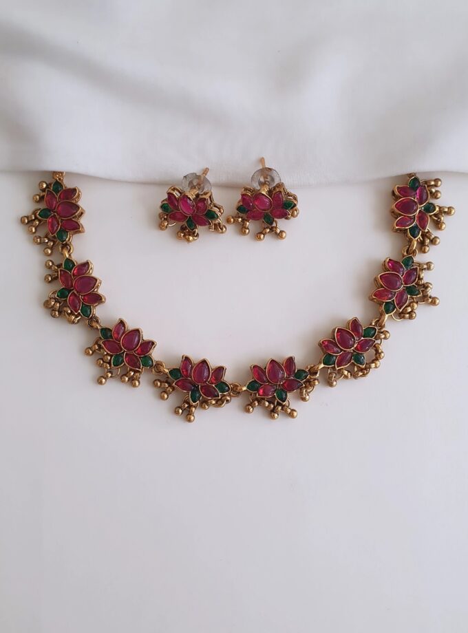 NECKLACE LOTUS-A3435 MULTI