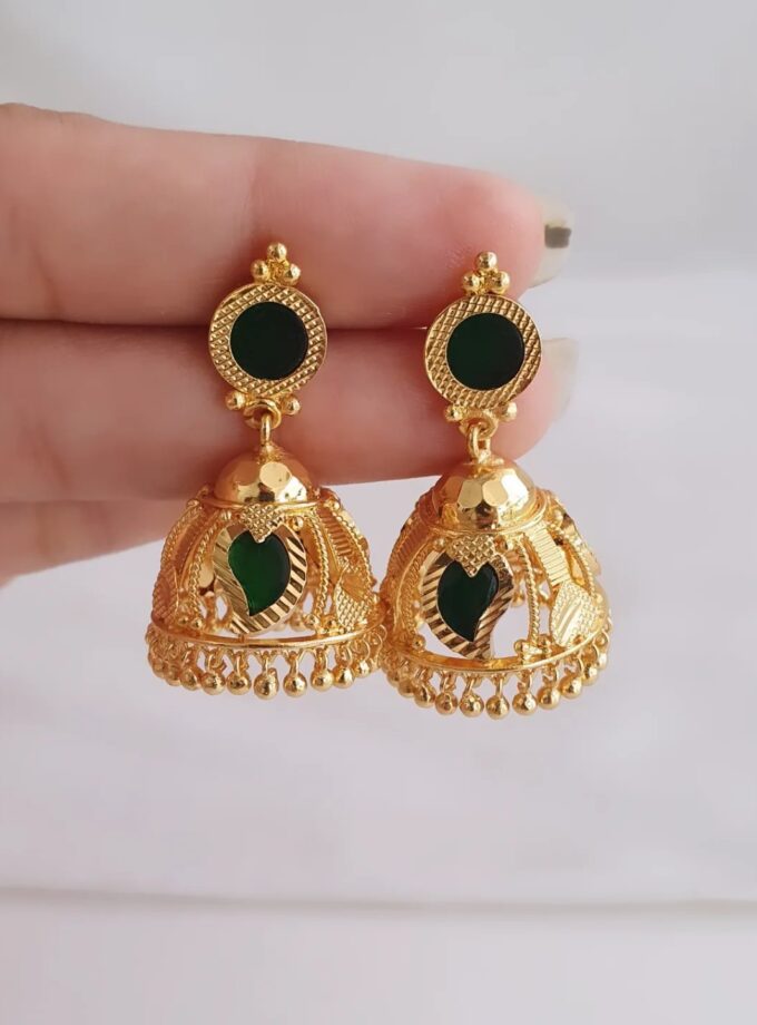 JUMKA PALAKA MANGO MICRO PLATED-A3529 GREEN