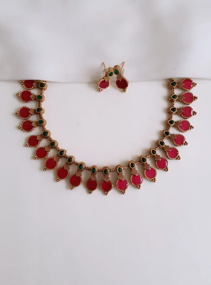 NECKLACE PALAKA-A3564 RUBY