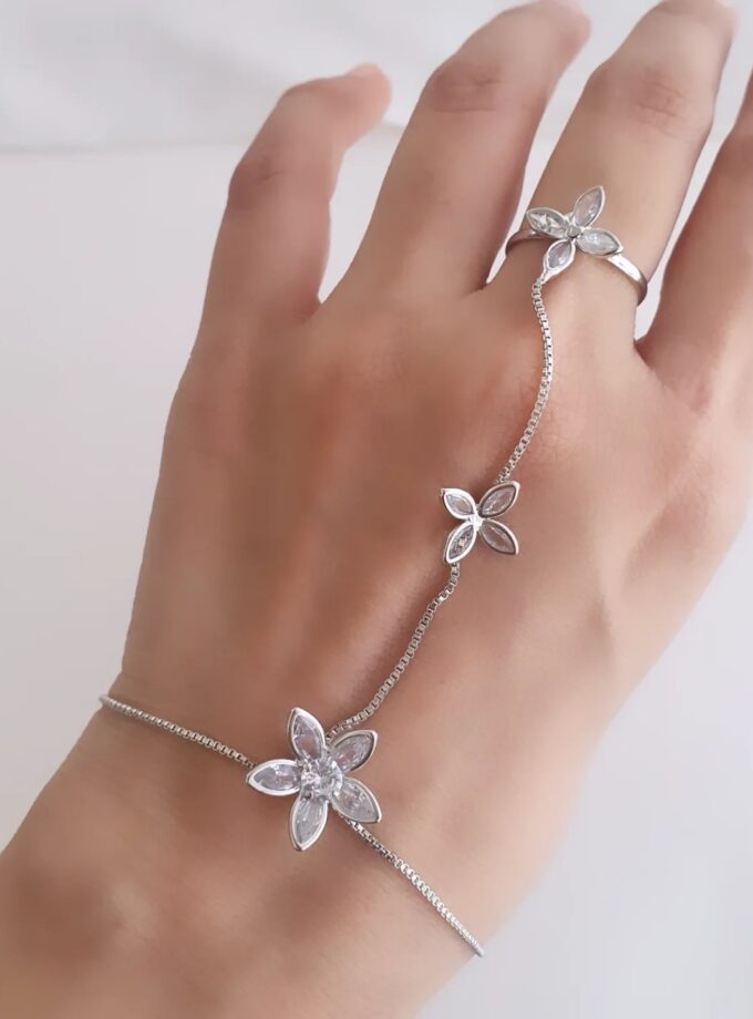HAND JEWELLERY-A3589 SILVER