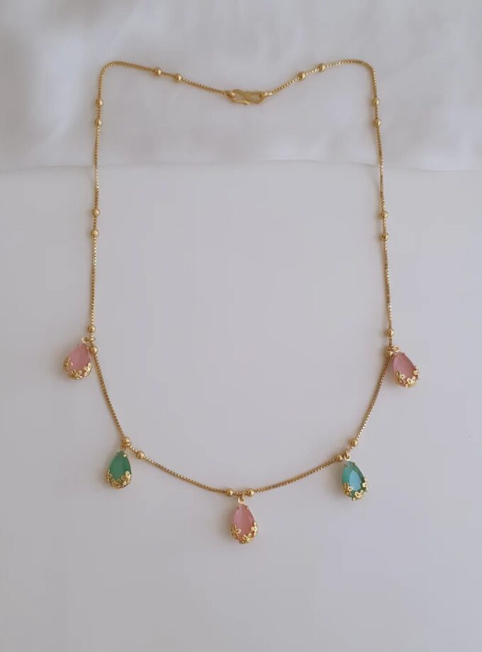 NECKLACE MICRO PLATED-A3636 MULTI