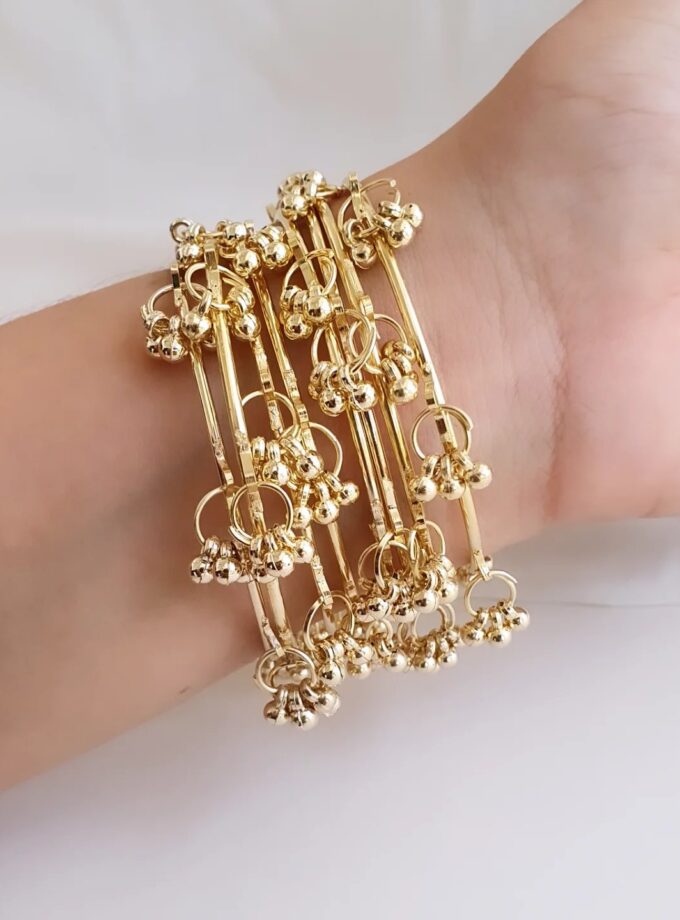 BANGLE KASHMIRI-A3640 GOLD