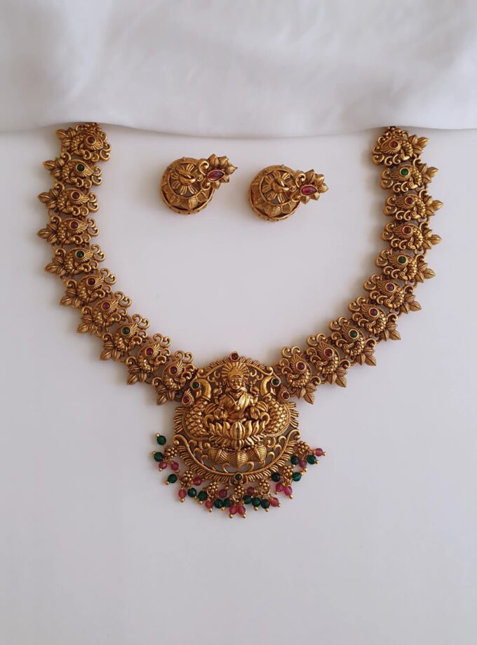 NECKLACE LAKSHMI ANTIQUE-A26 MULTI
