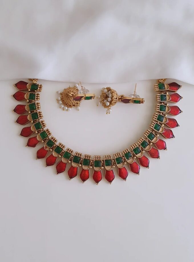 NECKLACE PALAKA-A2774 RUBY