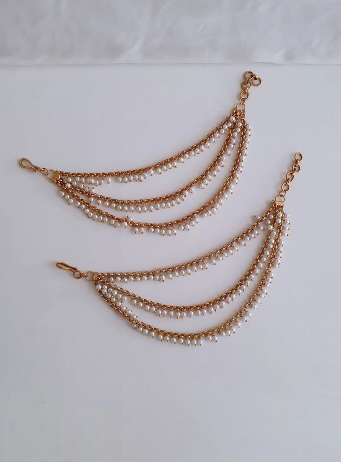 EAR CHAIN-A3679 PEARL