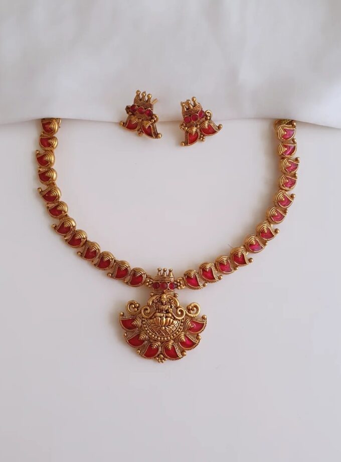 NECKLACE PALAKA-A3701 MANGO RUBY