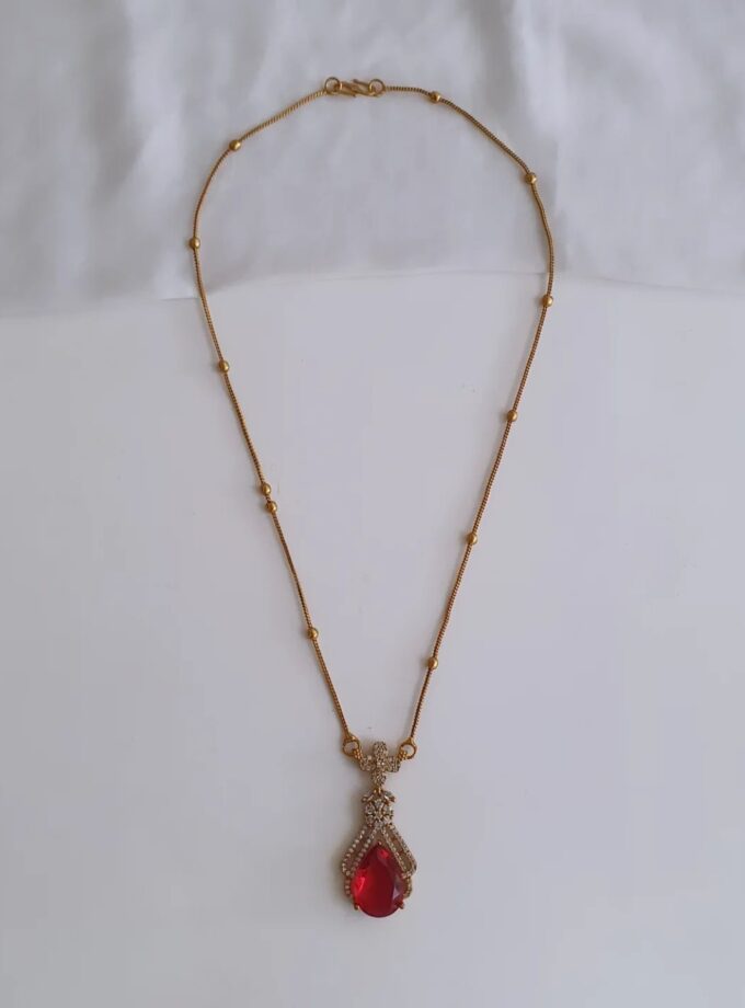 SHORT HAARAM AD STONE-A3736 RUBY