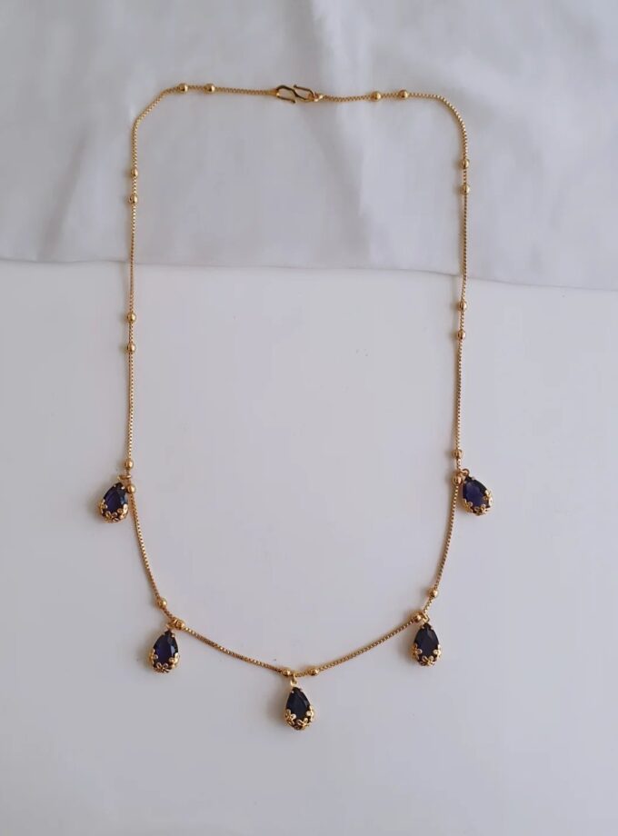 NECKLACE-A3636 PURPLE