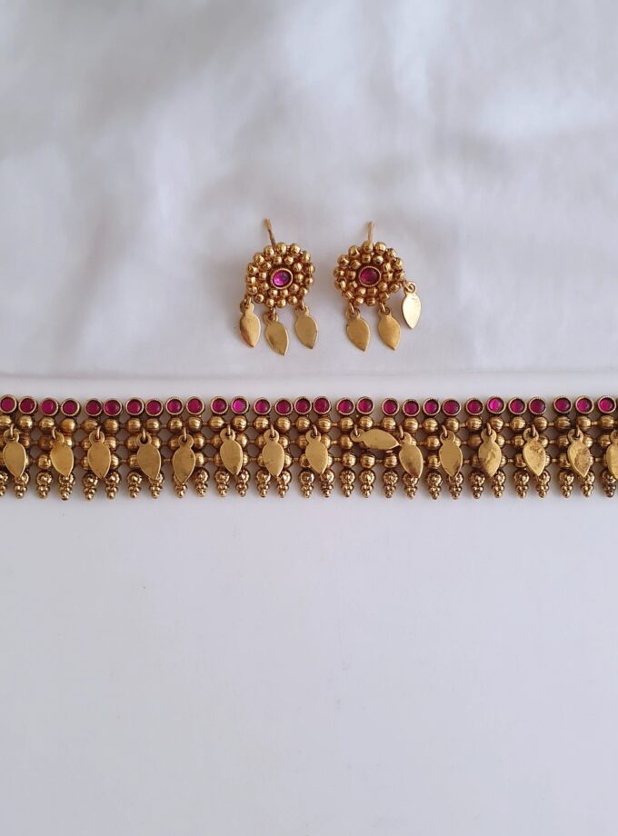 ANTIQUE ELAKKATHAALI CHOKER-A3745