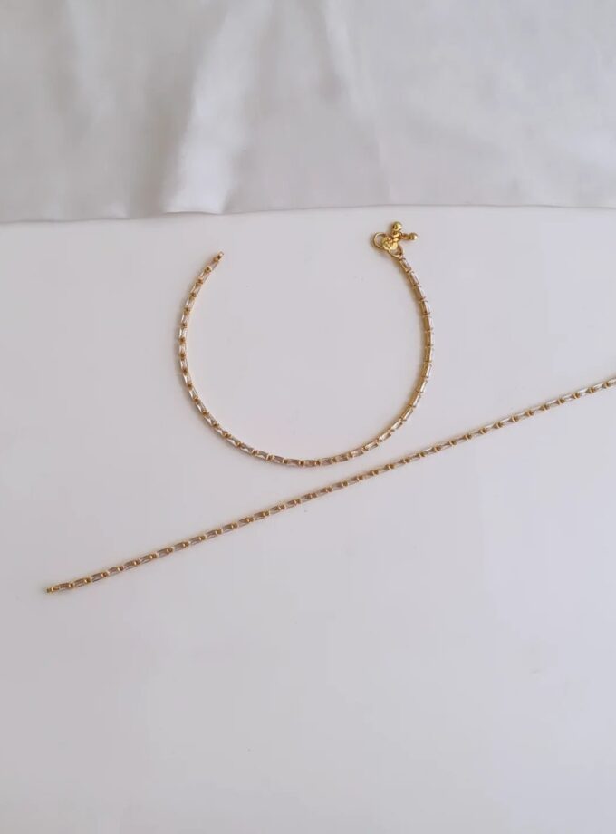 ANKLET CRISTAL-A3759 GOLD