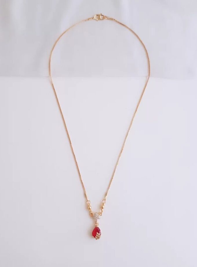 CHAIN-A3760  DROP RUBY