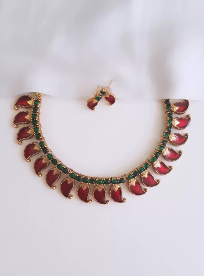 NECKLACE PALAKA-A3766 RUBY