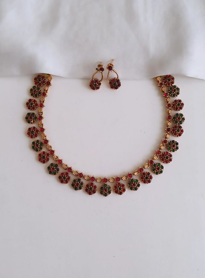 NECKLACE FLOWER-A3710 MULTI