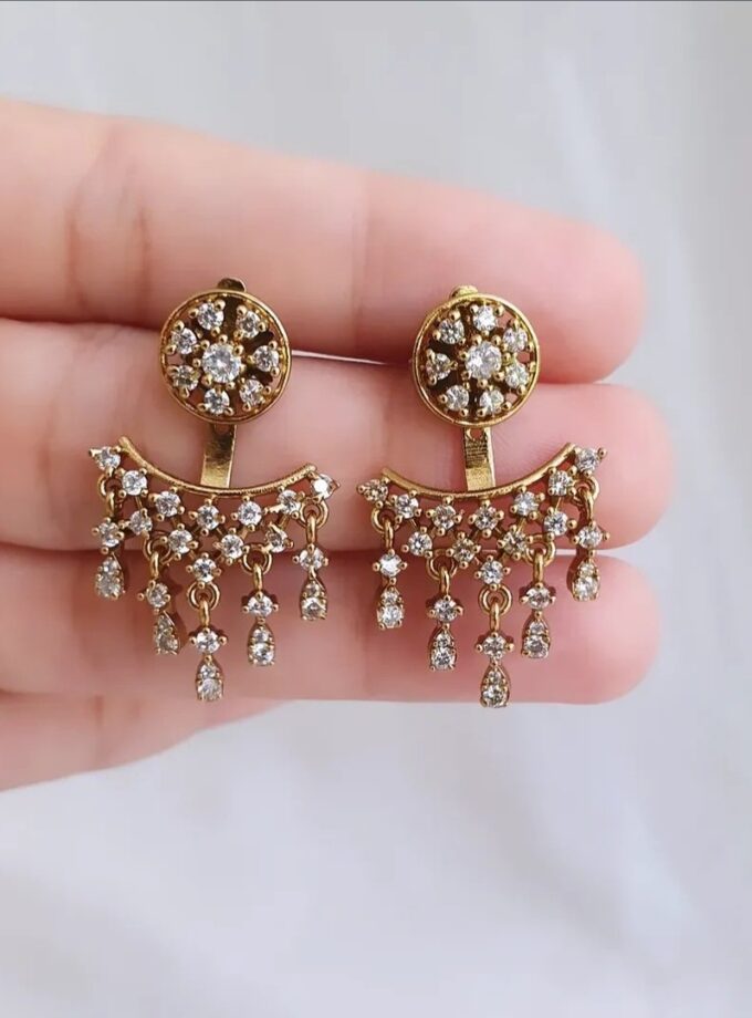 EARRING ADJUSTABLE AD STONE-A3780