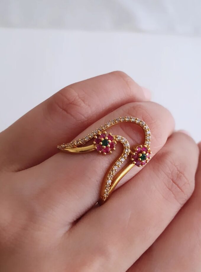 VANKI RING AD STONE-A3809 MULTI