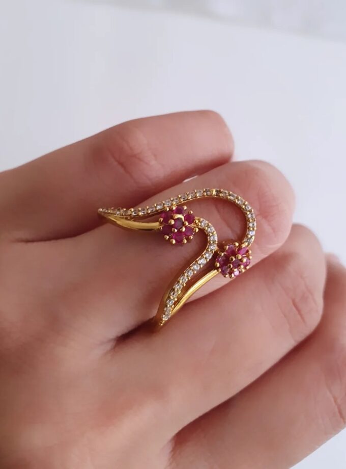 VANGI RING AD STONE-A3809 RUBY