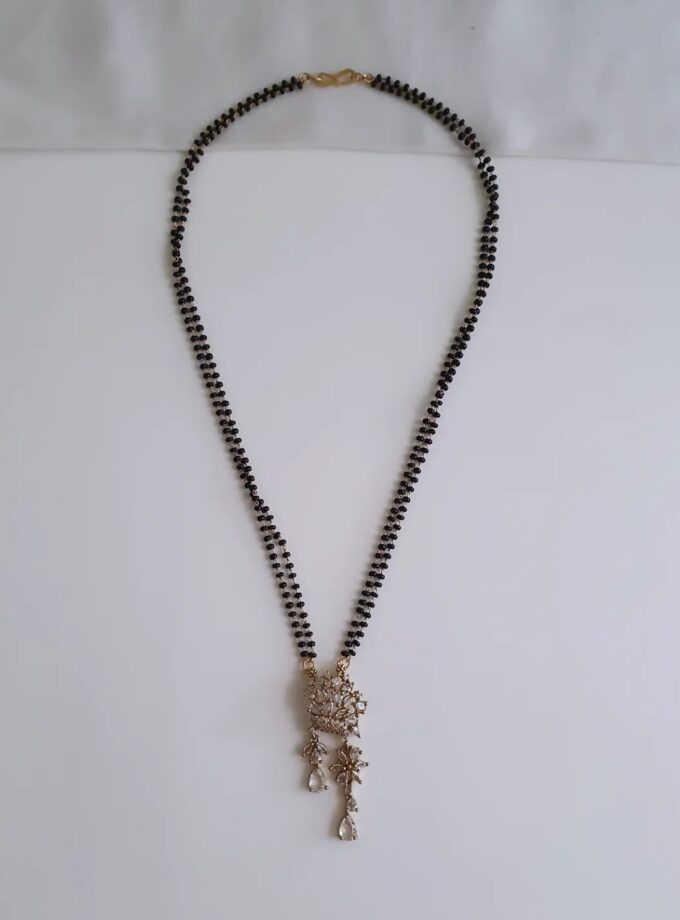 MANGALSUTRA AD STONE-A3811 WHITE