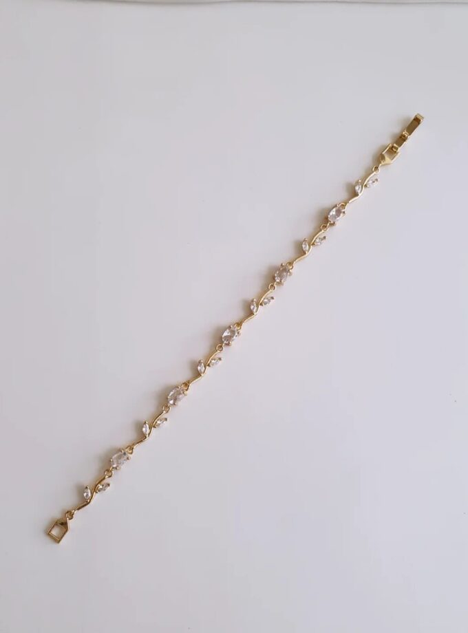 BRACELET TULIP AD STONE-A3819 WHITE