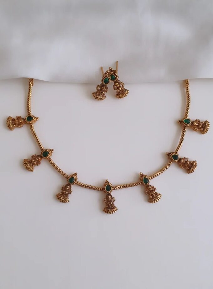 NECKLACE LEKSHMI-A3779 GREEN