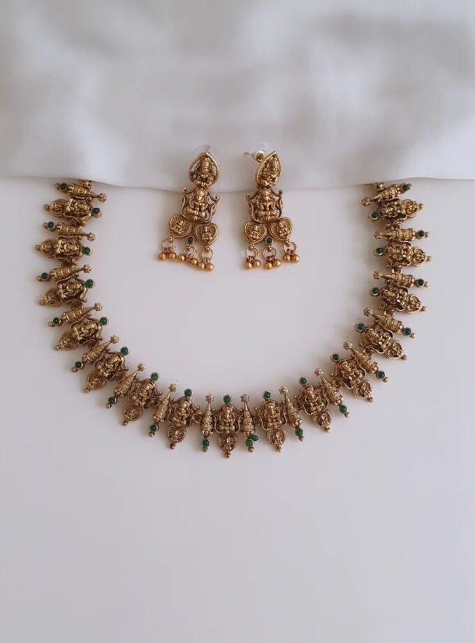 NECKLACE-A3835 GREEN