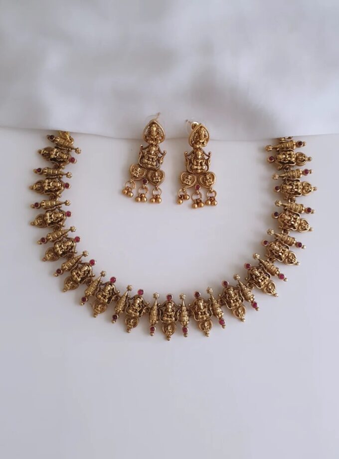 NECKLACE-A3835 RUBY