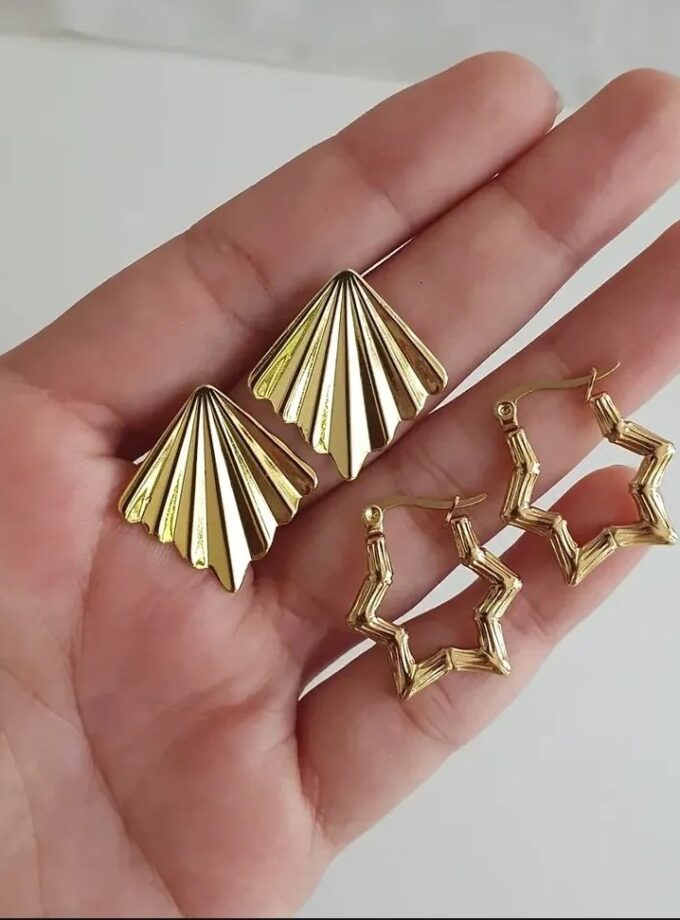 ANTI-TARNISH EARRING SET OF TWO-A3841(F)