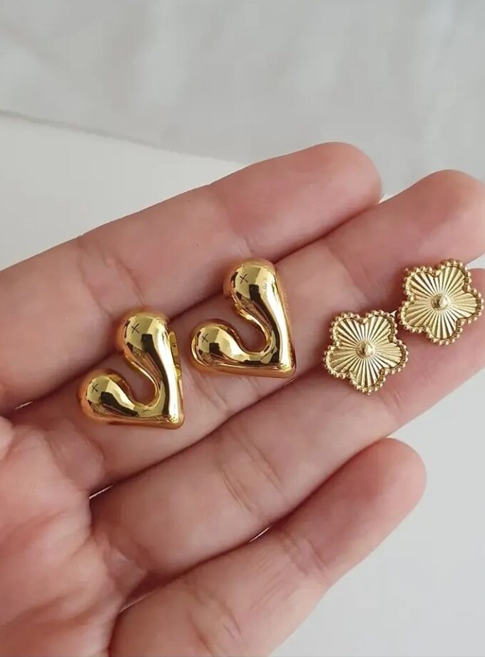 ANTI TARNISH EARRING SET OF TWO-A3841(E)