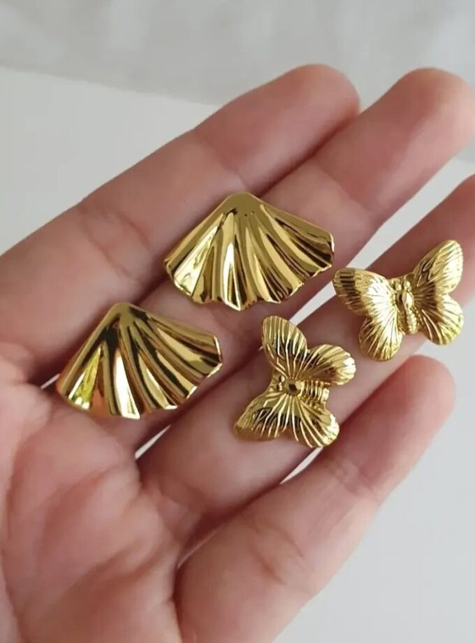 ANTI-TARNISH EARRING SET OF TWO-A3841(C)