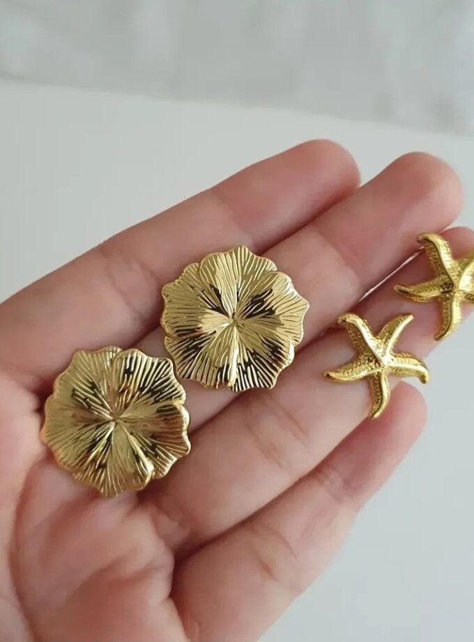 ANTI-TARNISH EARRING SET OF TWO-A3841(A)