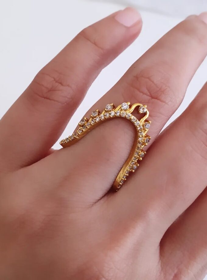 VANKI RING AD STONE-A3872 WHITE