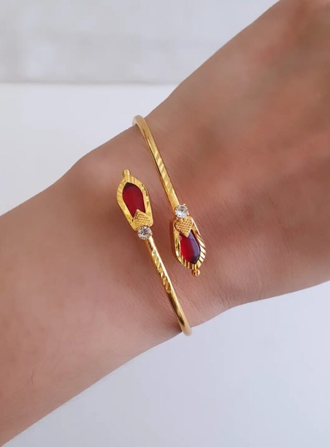 NAGAPADAM HANDCUFF MICRO PLATED-A1319 RED
