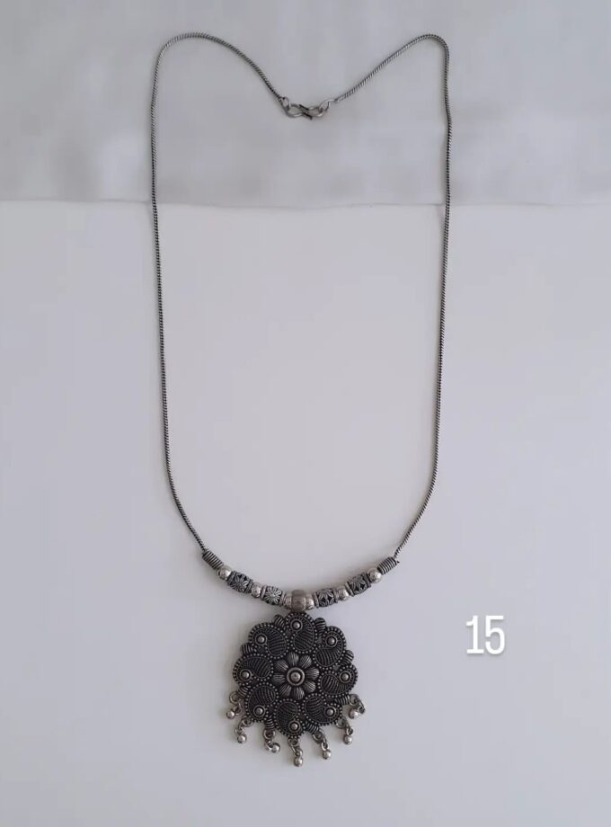 OXIDISED SHORT HAARAM-A3875(15)