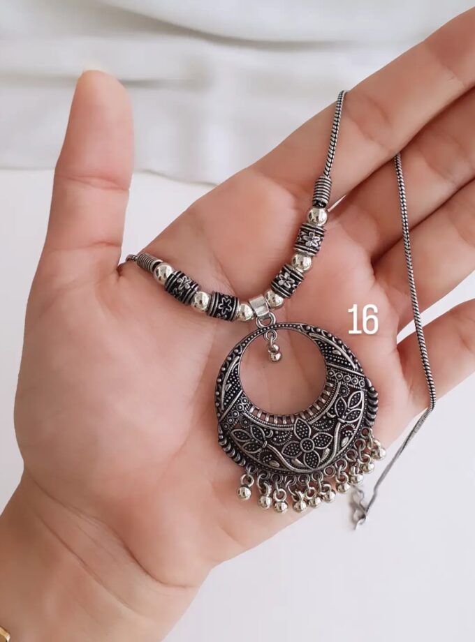 OXIDISED SHORT HAARAM-A3875(16)