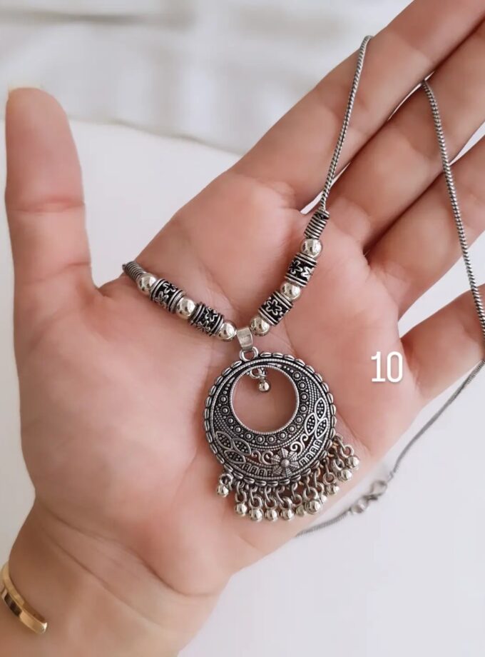OXIDISED SHORT HAARAM-A3875(10)