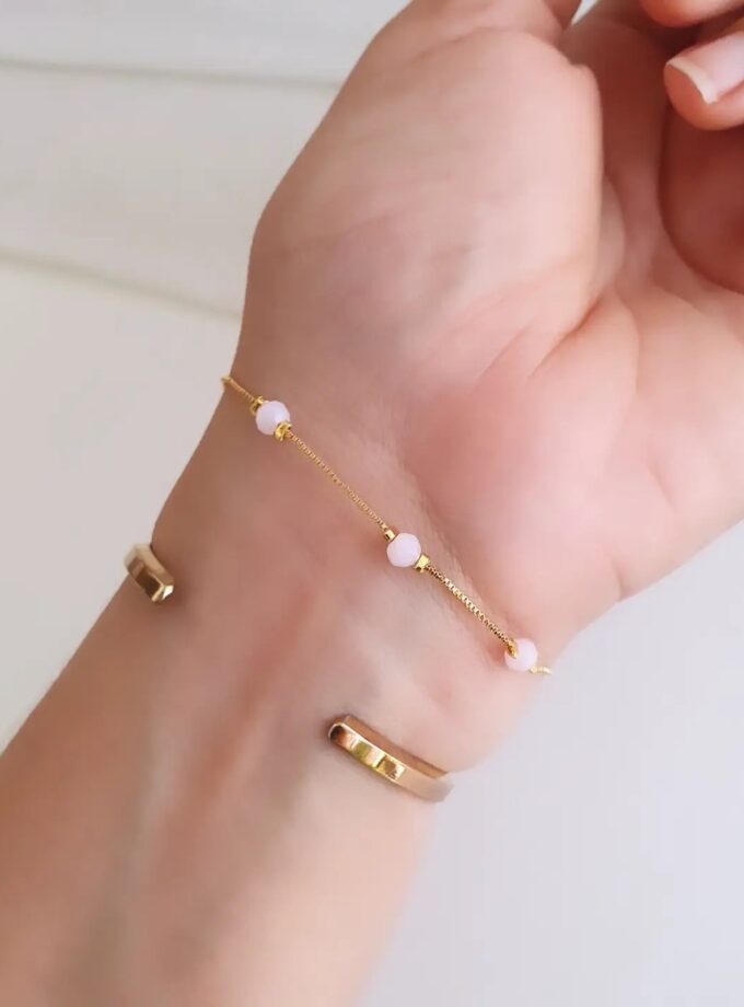 CHAIN BRACELET COMBO MICRO PLATED-A3898