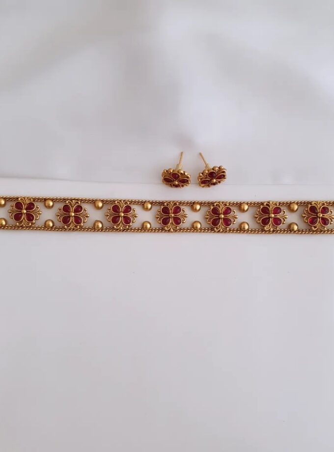CHOKER-A3928 RUBY