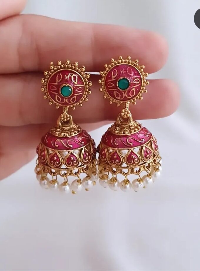 MEENAKARI JUMUKA-A3954 RUBY