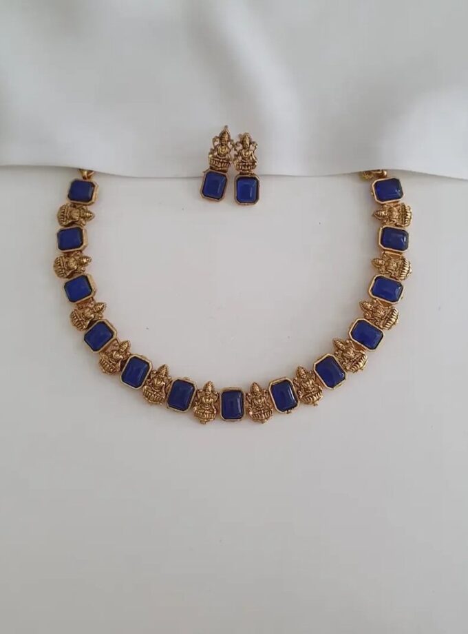 SOOFI NECKLACE-A3963 BLUE