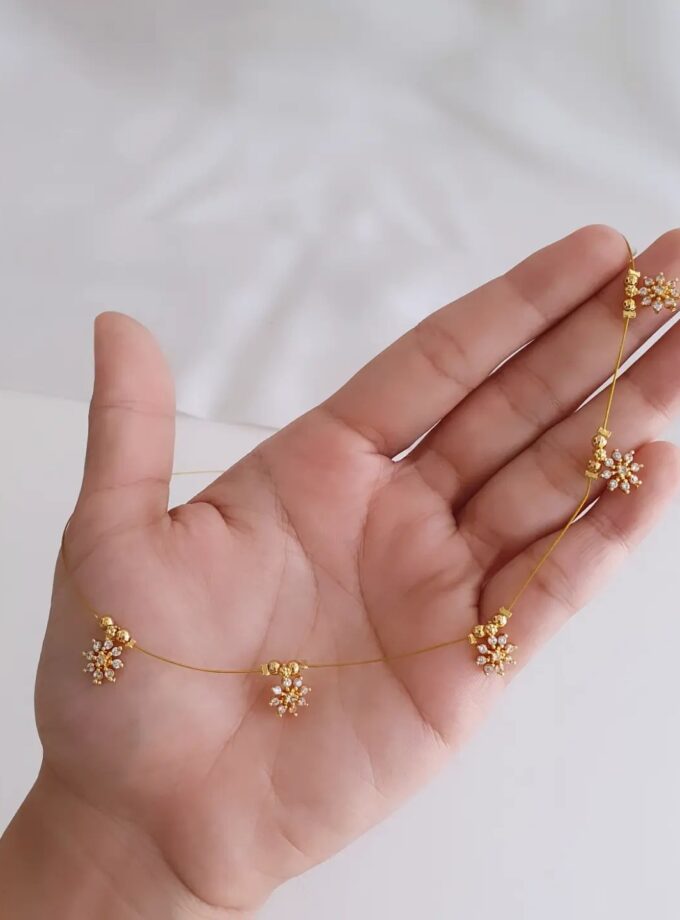 INVISIBLE CHAIN AD STONE-A3980 WHITE