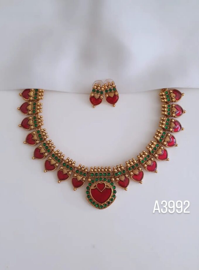 NECKLACE PALAKA-A3992 RUBY