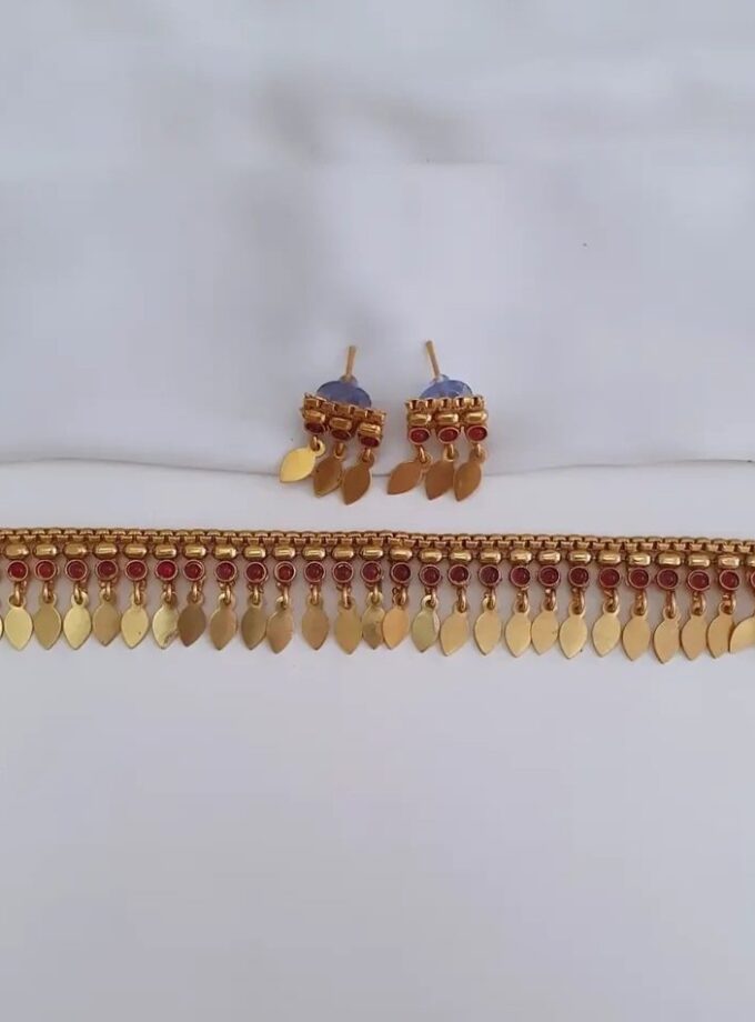 ELAKKATHAALI CHOKER-A4032 RUBY