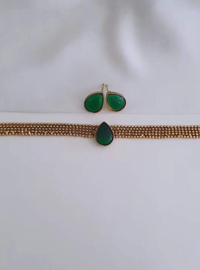 CHOKER DROP-A3939 GREEN