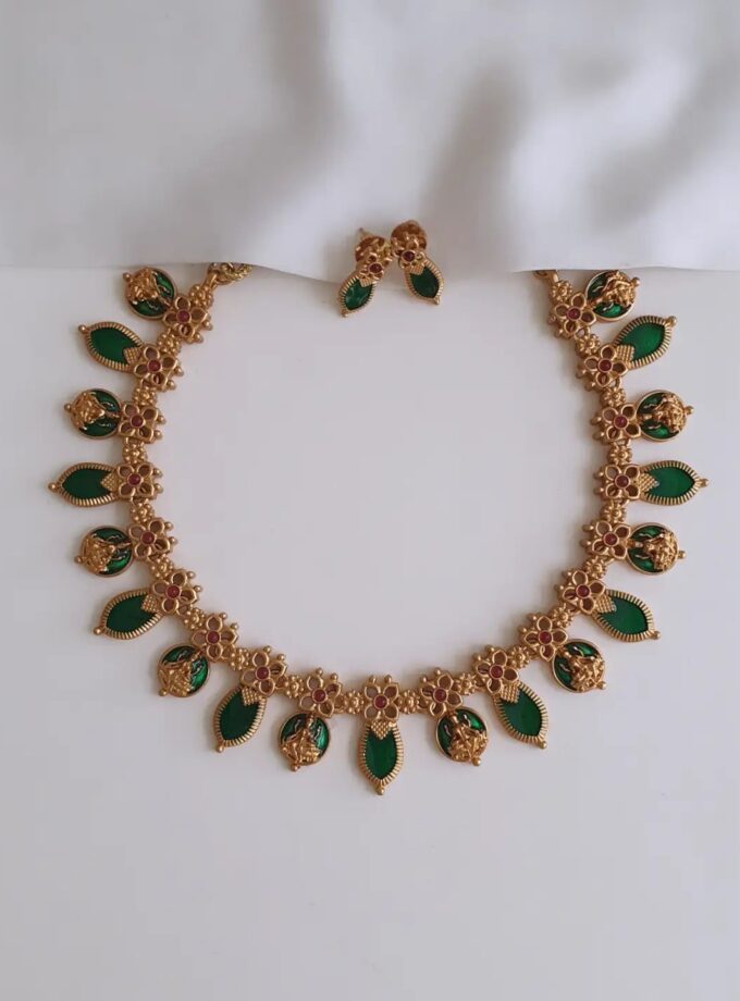 NECKLACE PALAKA-A4058 GREEN